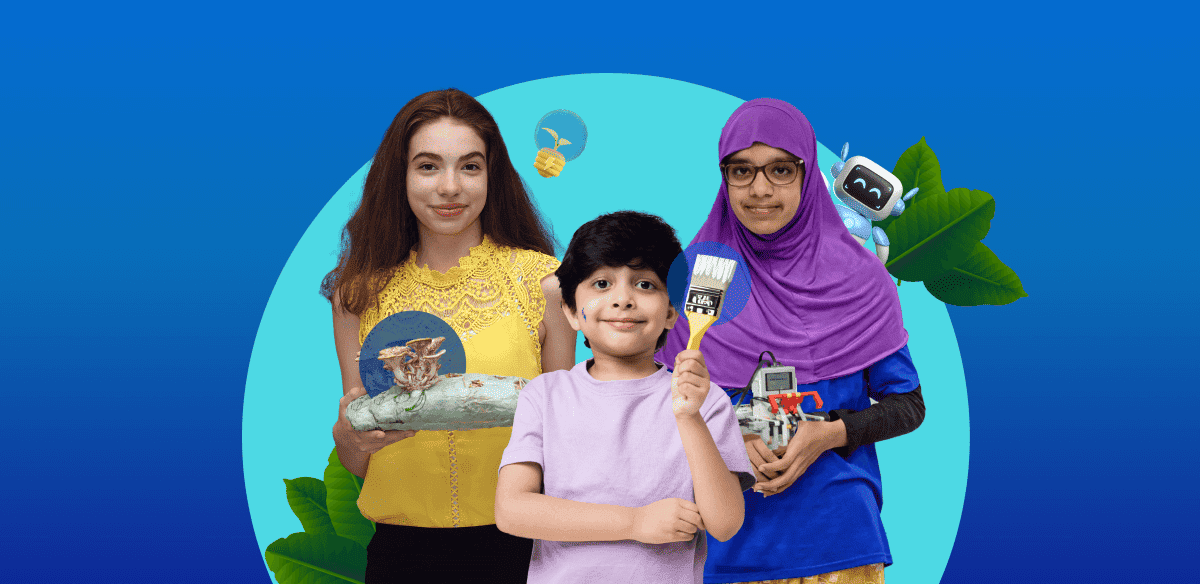 A woman and two children joyfully hold a colorful toy, showcasing a moment of playfulness and togetherness.